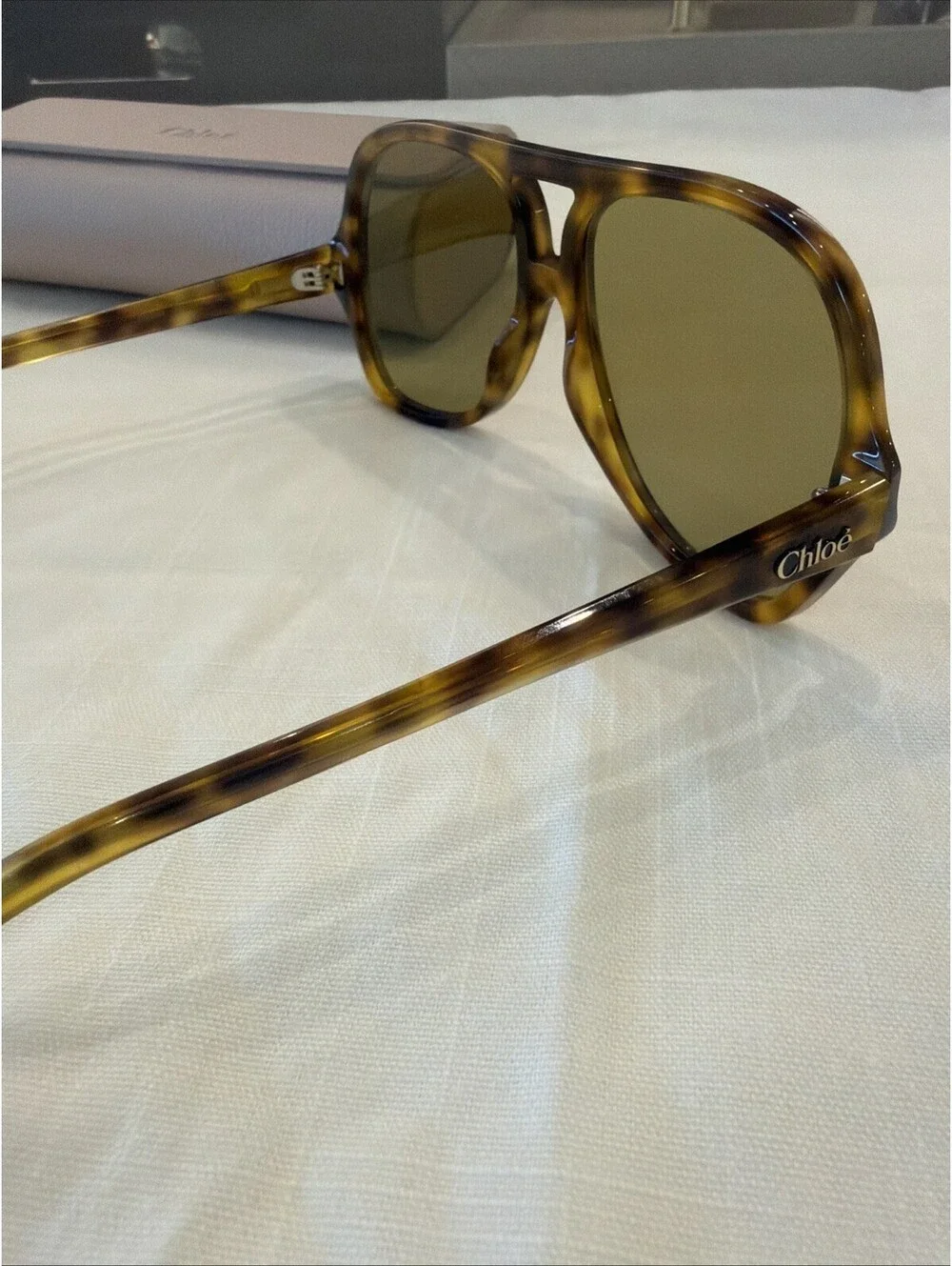 CH0289S Havana Pilot Sunglasses Revolve Site $350